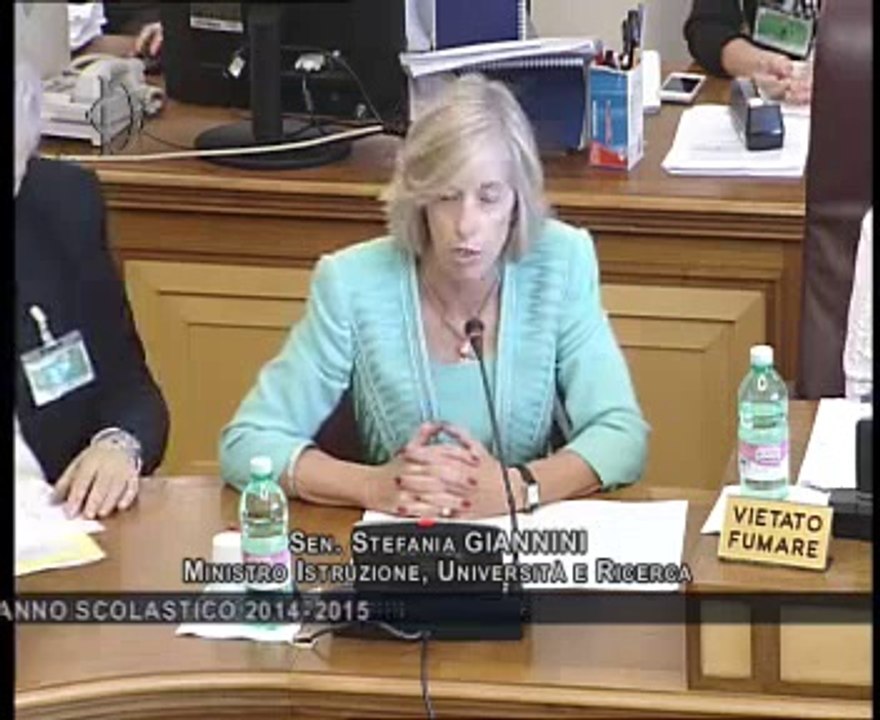 Roma - Avvio anno scolastico, audizione Giannini (30.09.14)
