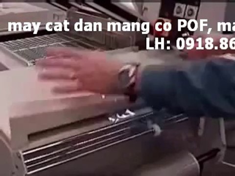 máy cắt dán màng co POF, máy cắt dán màng co hộp bán tự động