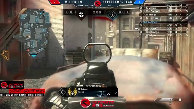 Ultimate Ghosts ESWC : Millenium vs Hypergames et interview Hypergames (match de poule)