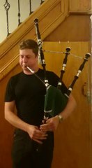 Mr. Gregory Playing Mikel Bagpipe (the pipers bonnet)