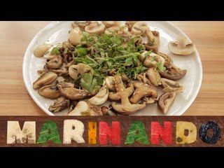 Salteado de cogumelos à moda oriental