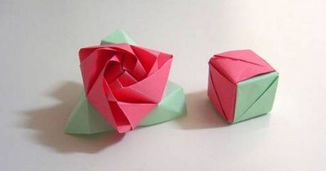 Origami, Kübe Dönüşen Gül!