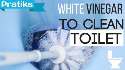 How to clean toilet with white vinegar ?
