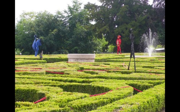 P. Pistacio, château d'Auvers-sur-Oise, sculptures monumentales, mai 2014