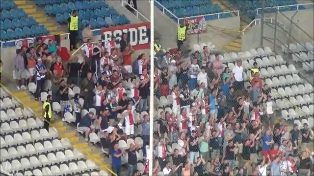 ΑΠΟΕΛ-Αγιαξ-είσοδος Αγιαξ προθέρμανση