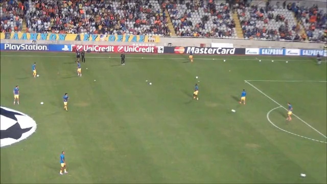 ΑΠΟΕΛ-Αγιαξ-προθέρμανση ΑΠΟΕΛ 2