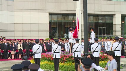 Hong Kong: manifestation prodémocratie pour la fête nationale