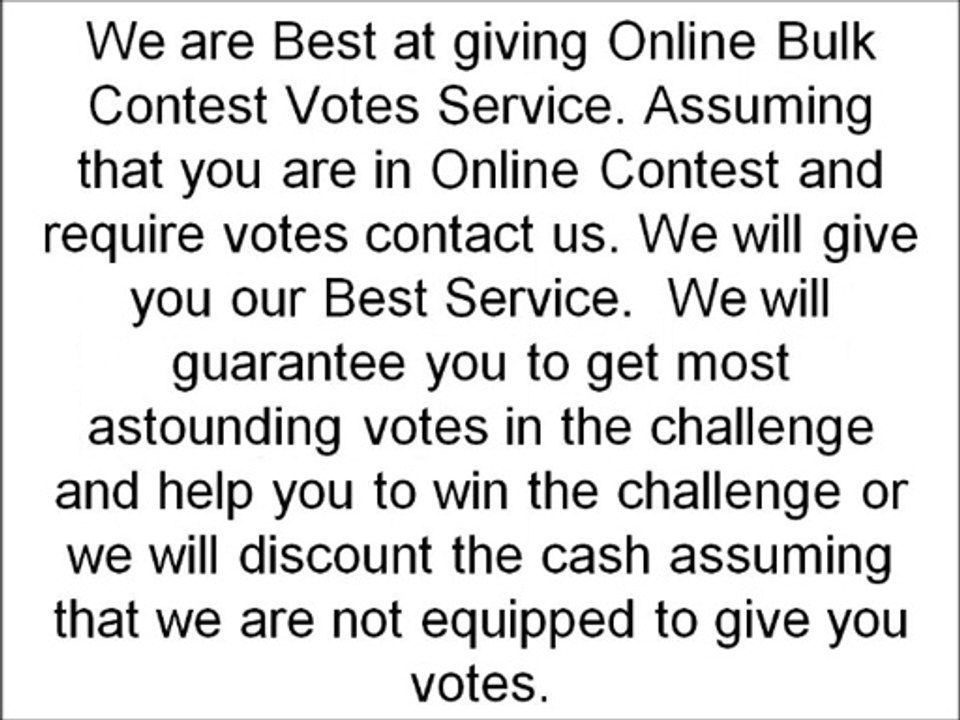 Buy Votes