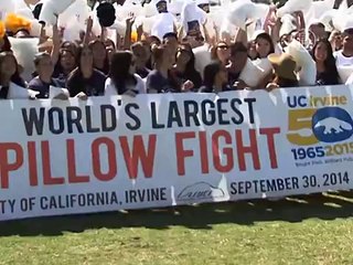 Рекордный бой подушками прошел в США