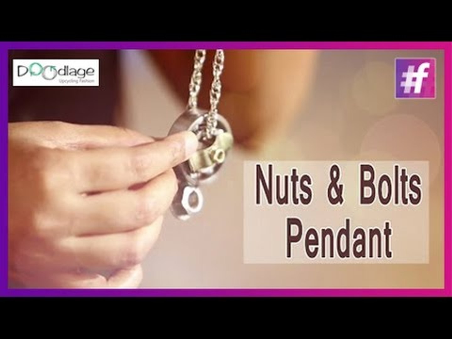 Diy Make Your Own Junk Pendant Out Of Nuts And Bolts Video Dailymotion
