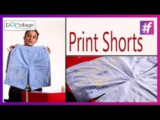 DIY : How To Make Stencil Print Shorts