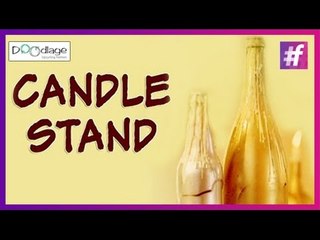 Easy DIY | How to Make a Candle Stand Out of Bottle