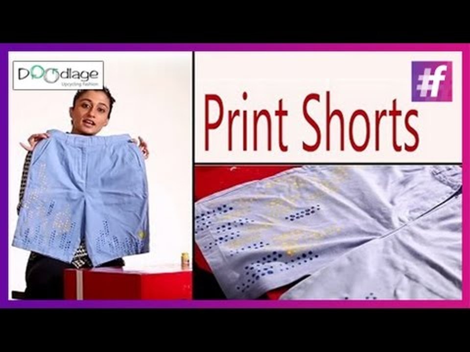 DIY | How To Make Stencil Print Shorts