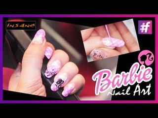 Barbie Nail Art Tutorial | Cute Nail Art Designs
