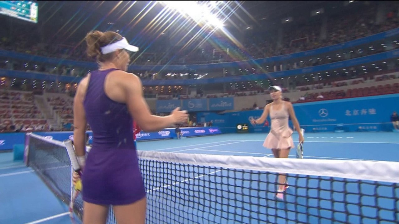 Satzball vergeben, wozniacki raus!