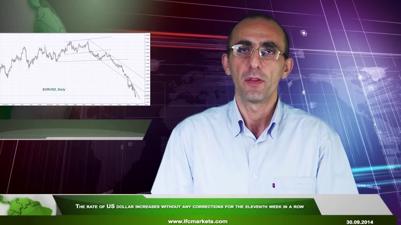 The rate of US dollar increases without any corrections for the eleventh week in a row