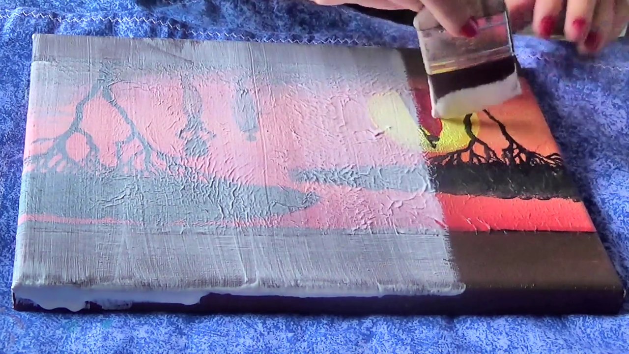 Tuto: Réaliser un tableau avec des serviettes en papier