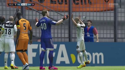 Lorient - Guingamp sur FIFA 15 - But