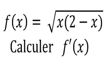 Dérivée de racine carrée de u - Terminale