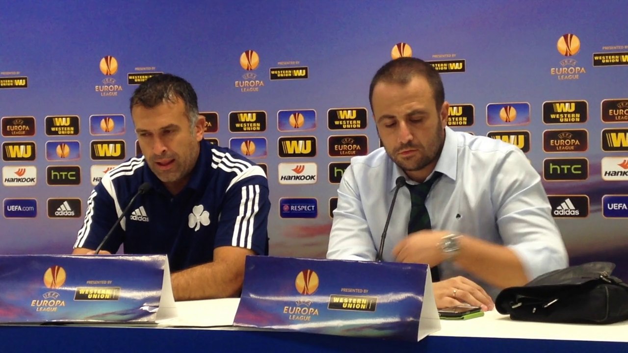 Αναστασίου, συνέντευξη Τύπου στο Εστορίλ - Παναθηναϊκός