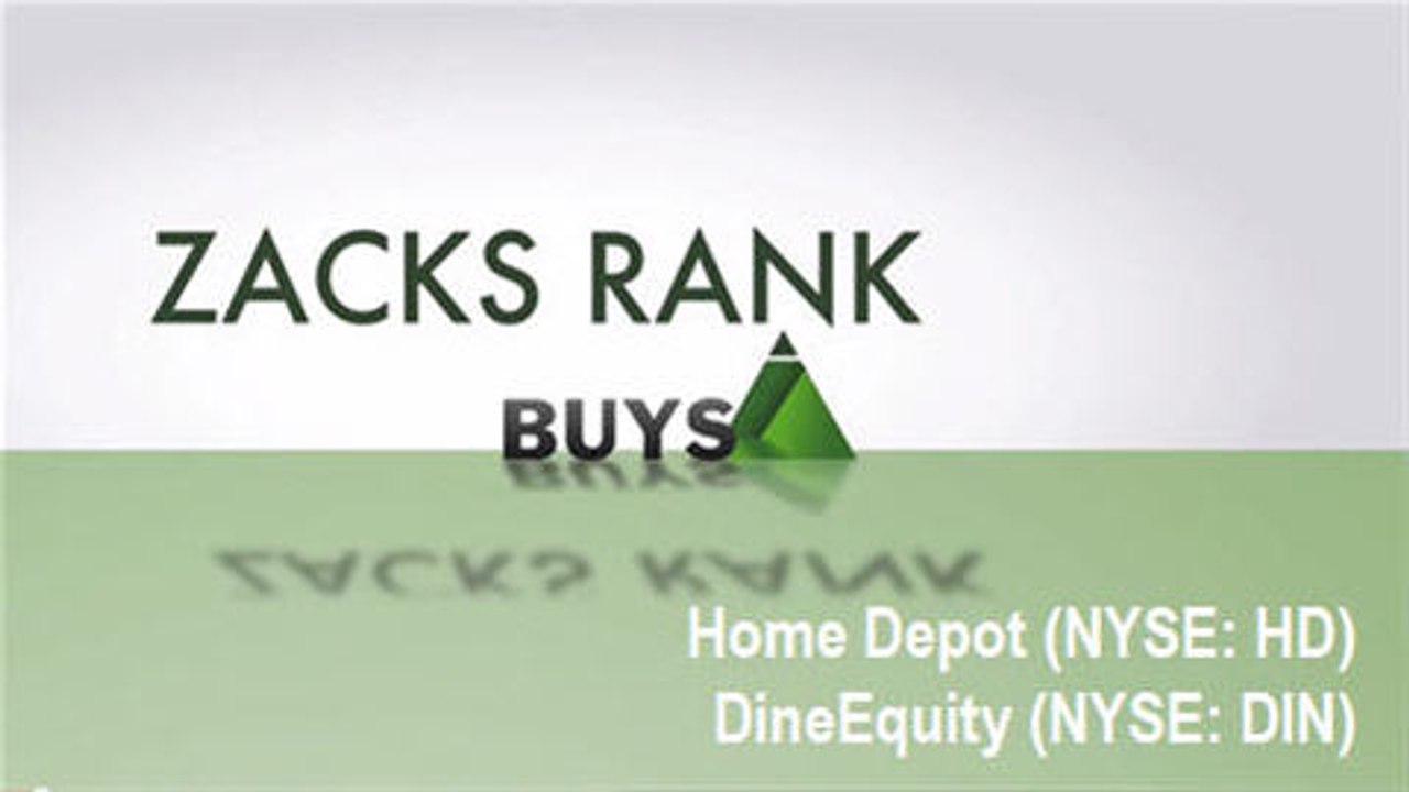 Zacks Research - Home Depot (NYSE: HD) & DineEquity (NYSE: DIN)
