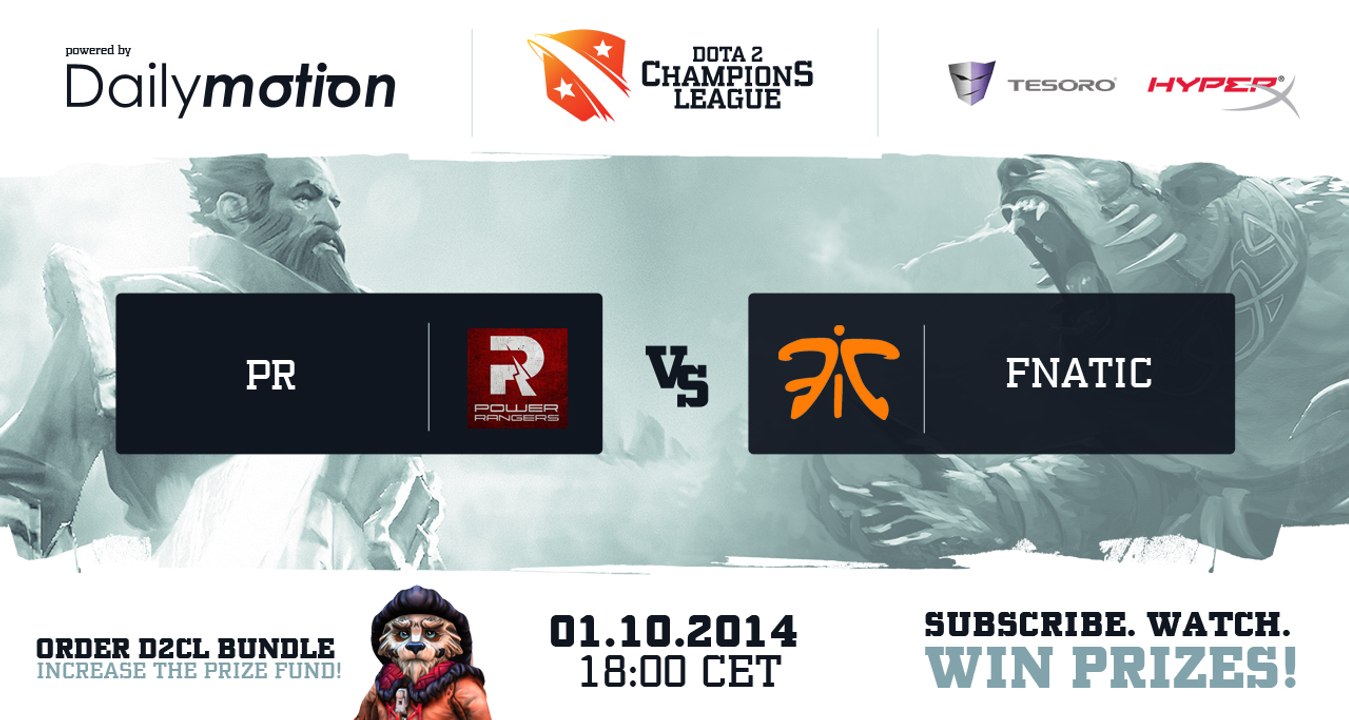 Fnatic vs Power Rangers Game 2 - Dota 2 Champions League @TobiWanDOTA