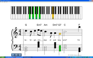 Learn how to play Holiday Song, Auld Lang Syne
