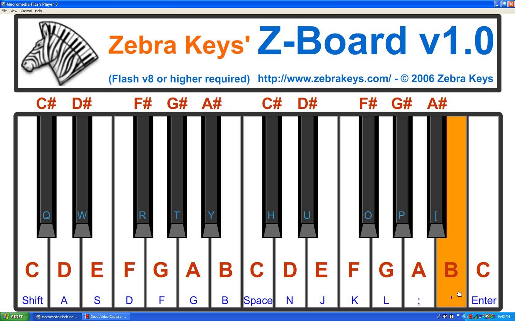 Virtual Piano Z-Board - Online Interactive Keyboard - video Dailymotion
