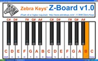 Virtual Piano Z-Board - Online Interactive Keyboard