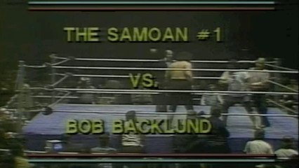 BOB BACKLUND VS AFA WILD SAMOAN #1 MSG 4/21/80