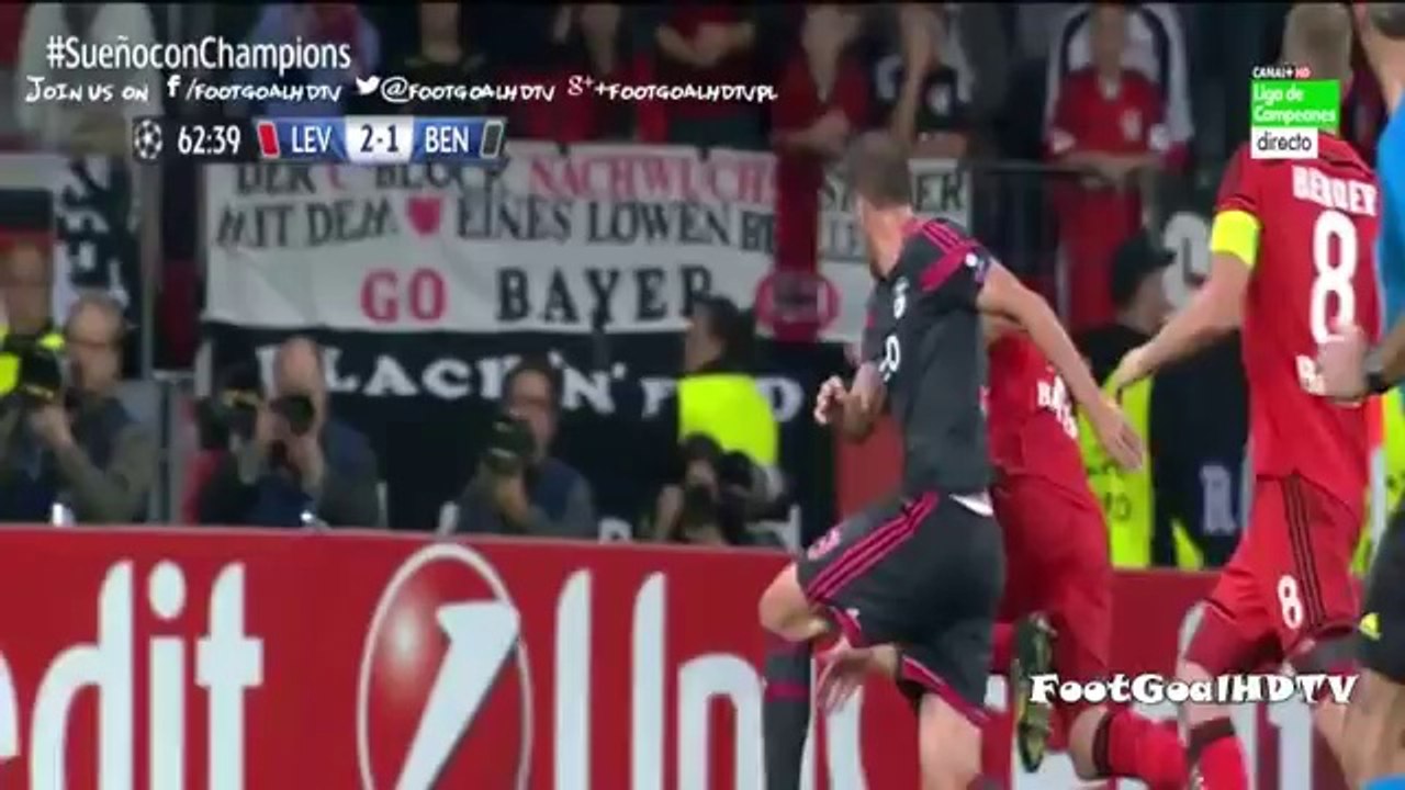 All Goals & Full Highlights Bayer Liverkusen 3-1 Benfica ~ 01-10-2014 [Champions League].