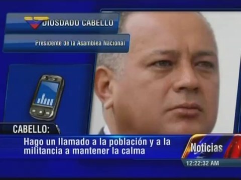Diosdado Cabello: Pedimos confiar en las autoridades y la justicia