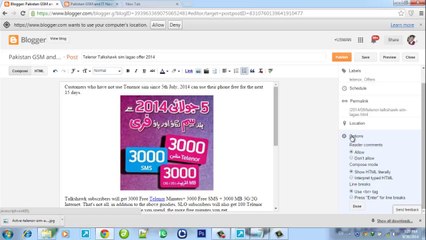 Blogger New Interface Training 2014 Part 3