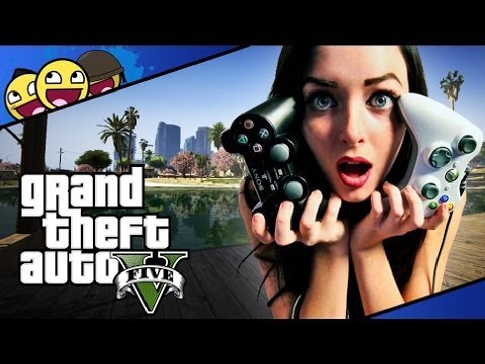 Une Fille découvre GTA 5 ! Avec SUP3R KONAR