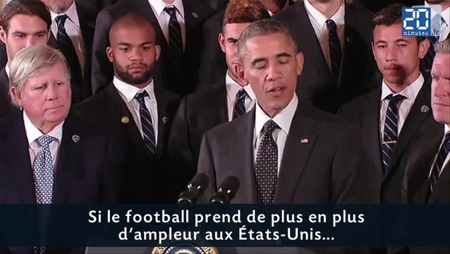 Barack Obama chambre Aurélien Collin, joueur de Kansas City
