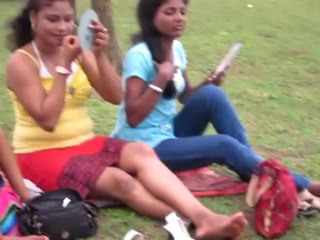 Make up in shooting spot.