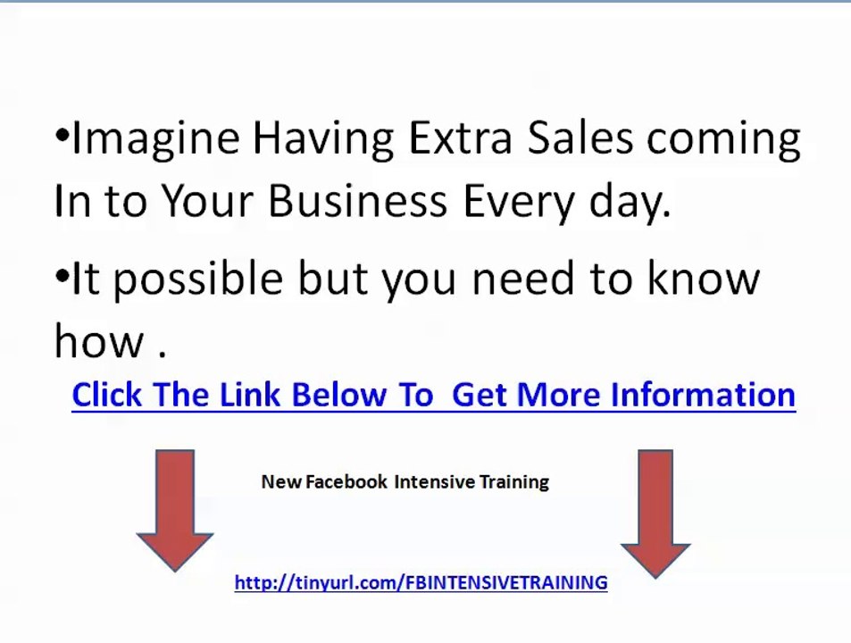 Facebook Intensive AdvertisingTraining