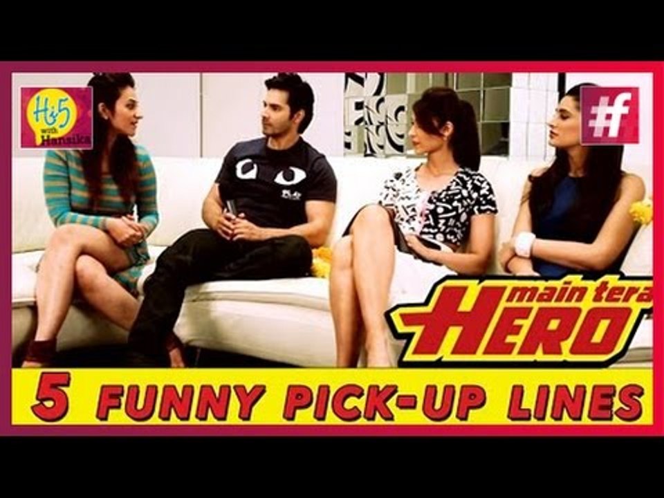 Varun, Ileana and Nargis share 5 funny Pick-up lines | Main Tera Hero