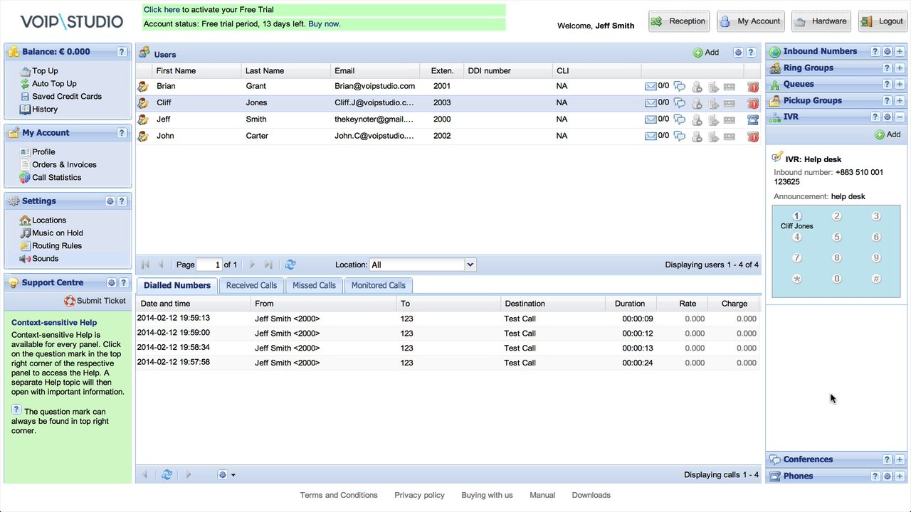 Need an interactive business phone system? Click for VoIP Studio
