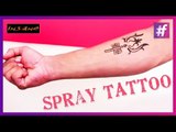 How to make a Temporary Tattoo with an Air Brush Gun | Trishul Spray Tattoo