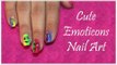 Cute Emoticons Nail | Dual Shade Nails | Insane Nails and Tattoos