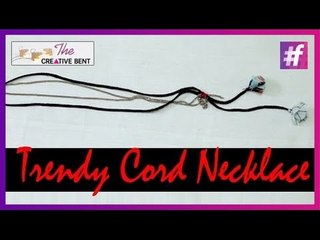 Quick DIY : Long Necklace with Cord and Metal Chain