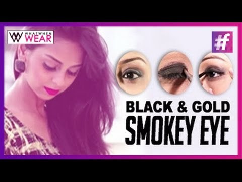 Black & Gold Smokey Eye | Makeup Tutorial