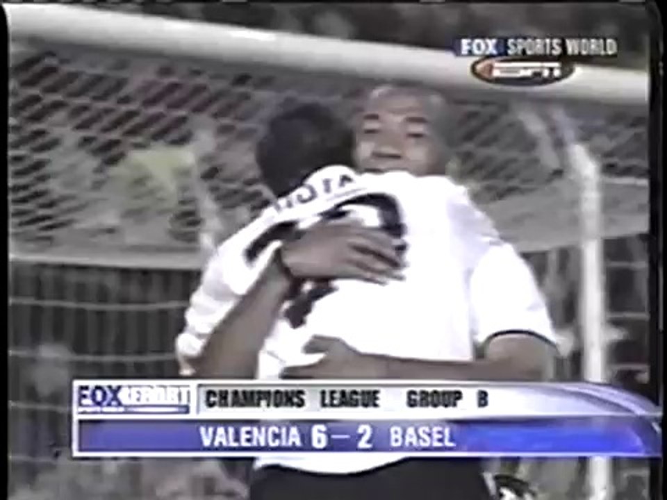2002 .10.02 - Valencia CF 6 - 2 FC Basel (Resumen)