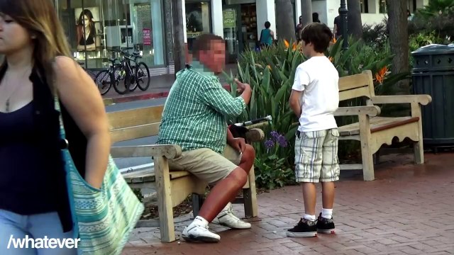 Kid Asks Strangers For A Light - Kid smocking Social Experiment