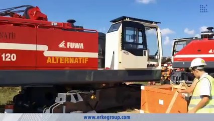 ERKE Dış Ticaret ltd, FUWA QUY 120 - Crawler Crane Start Up 1 - Alternatif Zemin - www.erkegroup.com