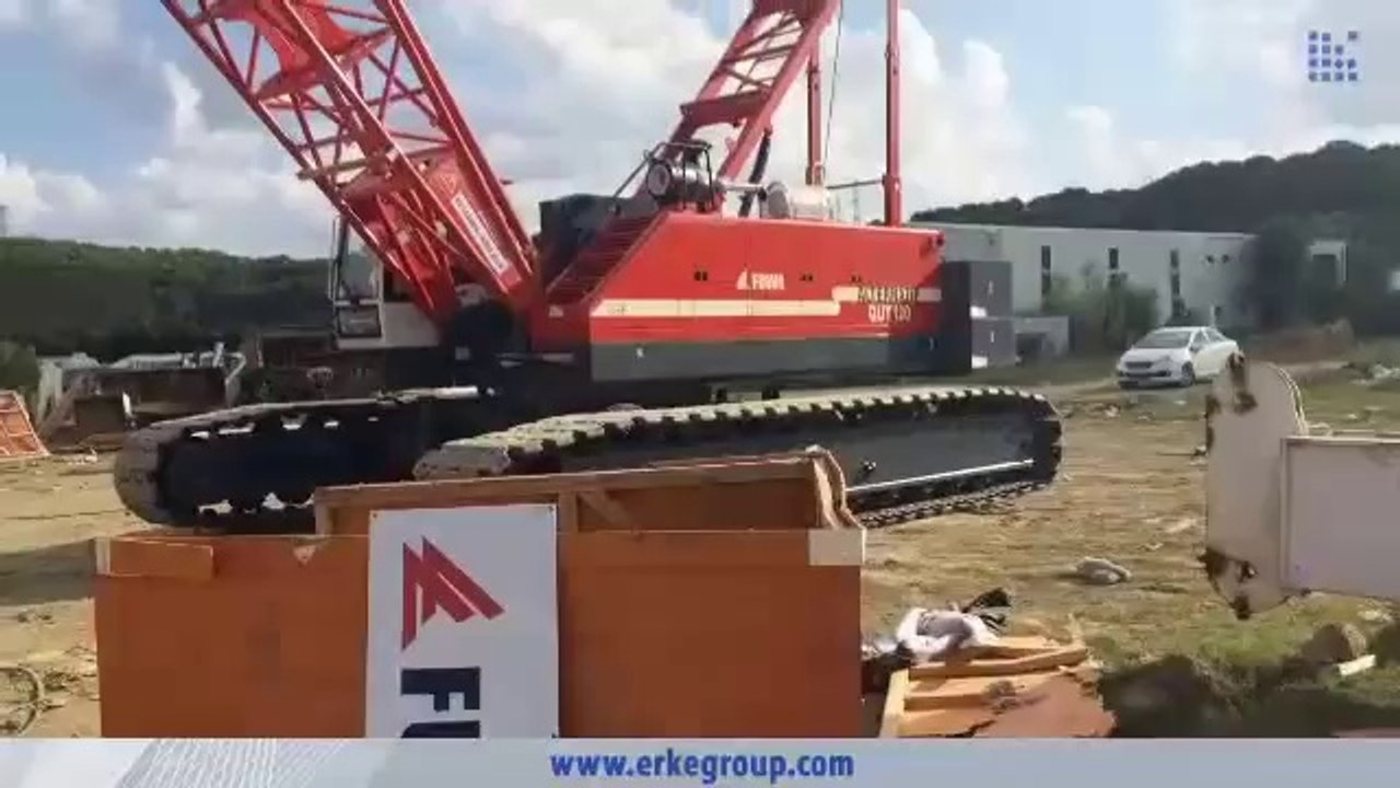 ERKE Dış Ticaret ltd, FUWA QUY 120 - Crawler Crane Start Up 5 - Alternatif Zemin - www.erkegroup.com