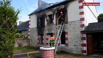 Plérin (22). Une maison ravagée par un incendie