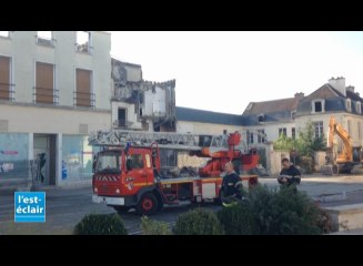 Les dégâts après l'incendie de Bar-sur-Aube