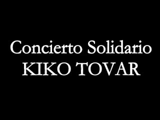 Kiko Tovar - Concierto solidario AFEM 2014